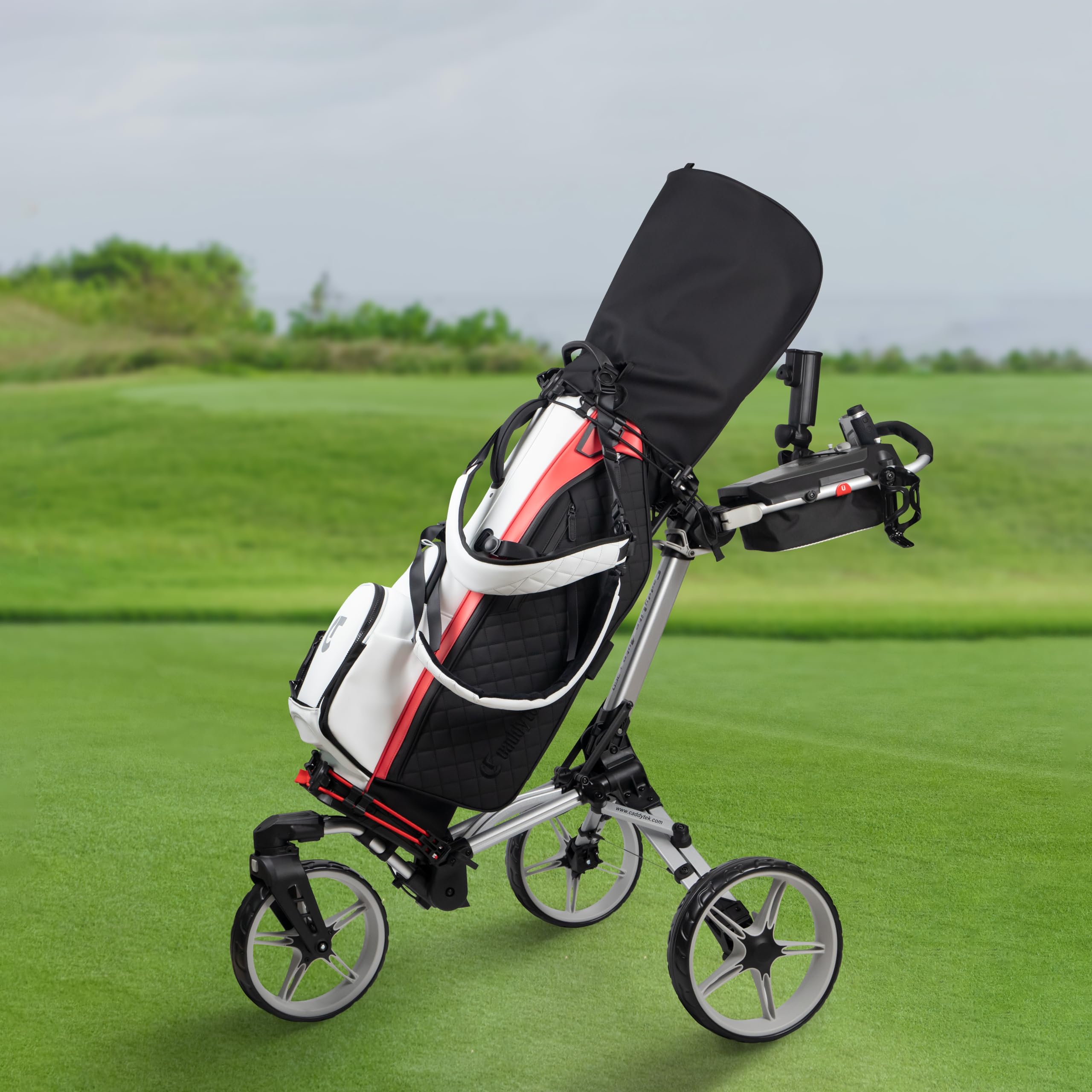 Amazon.co.jp: Caddytek CaddyLite Auto+360 ゴルフプッシュカート